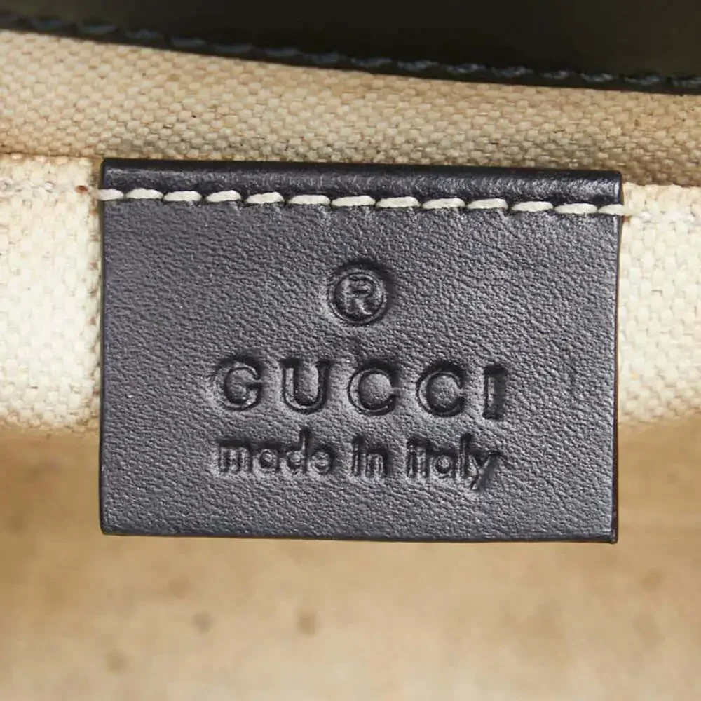 GUCCI Black Leather Horsebit Shoulder Bag - Picture 13 of 15